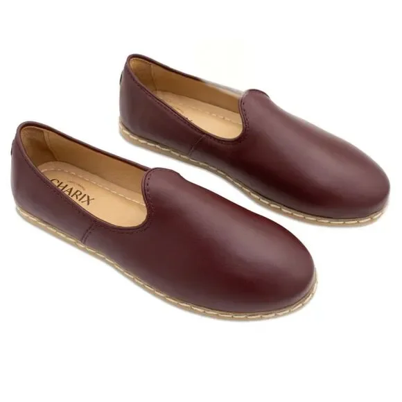 Charix bordeaux leather slip on size 37 excellent condition - Picture 2 of 7